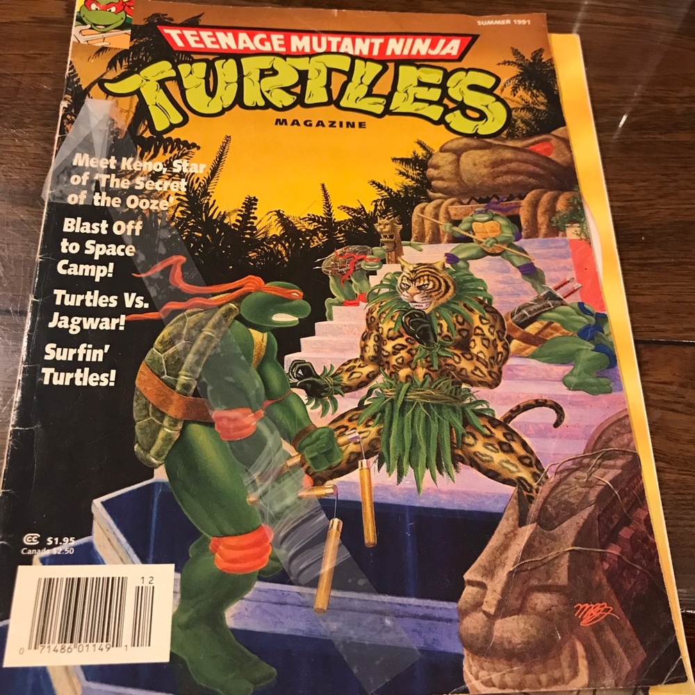 ~~~~~~~~~~~ SOLD__FOUR MOVEABLE NINJA TURTLES/THE NINJA TURTLE MOTORCYCLE/BOOKS - Picture 14 of 16
